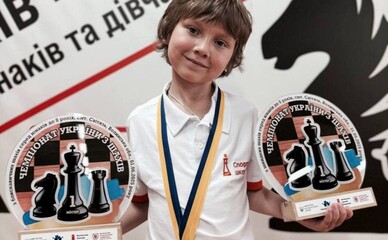 8-річний шахіст з Дніпра завоював два золота на чемпіонаті України