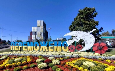 В Дарницком районе Киева расцвели тысячи хризантем