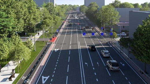 У Києві капітально відремонтують проспект Валерія Лобановського