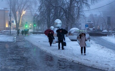 Морози в Києві послабнуть, але слизько буде всюди наступного тижня