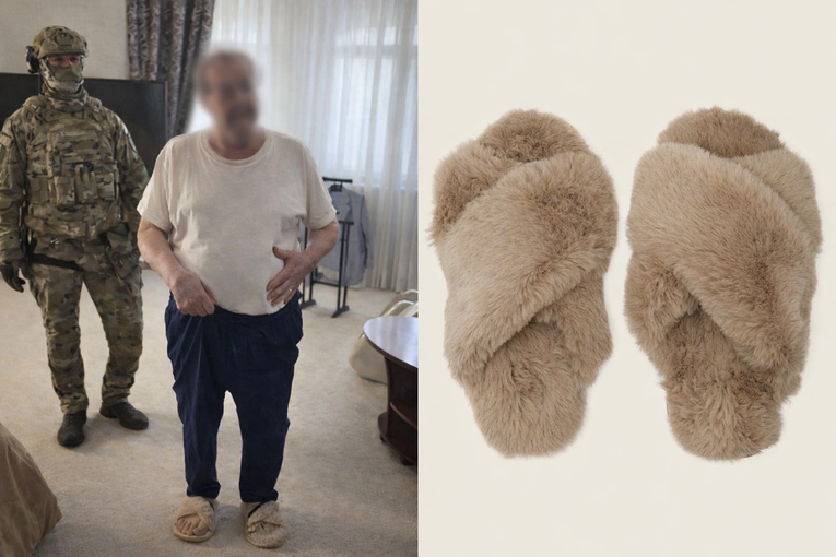 Домашние тапочки Поплавского стали хитом соцсети: их нашли в продаже за 1900 гривен