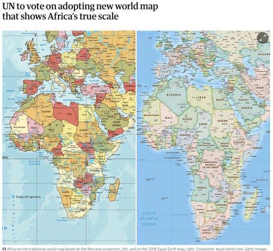 The Guardian обозначило Крым частью России на карте Equal Earth
