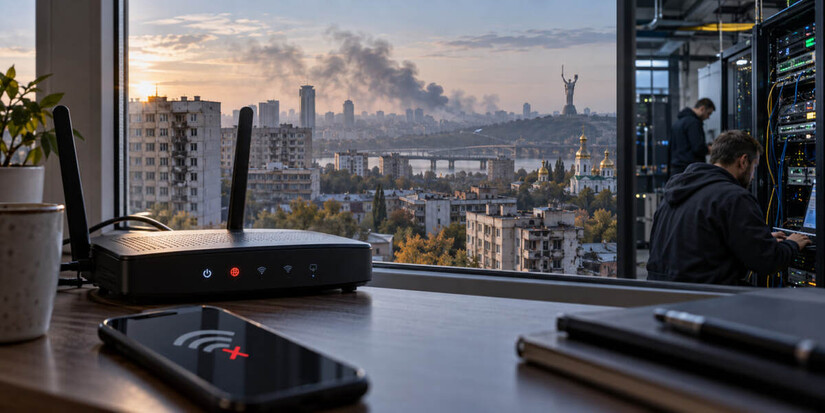 В Киеве из-за атаки РФ на дата-центры пропал интернет