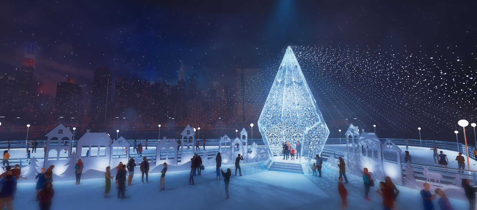 Кришталева ковзанка біля River Mall