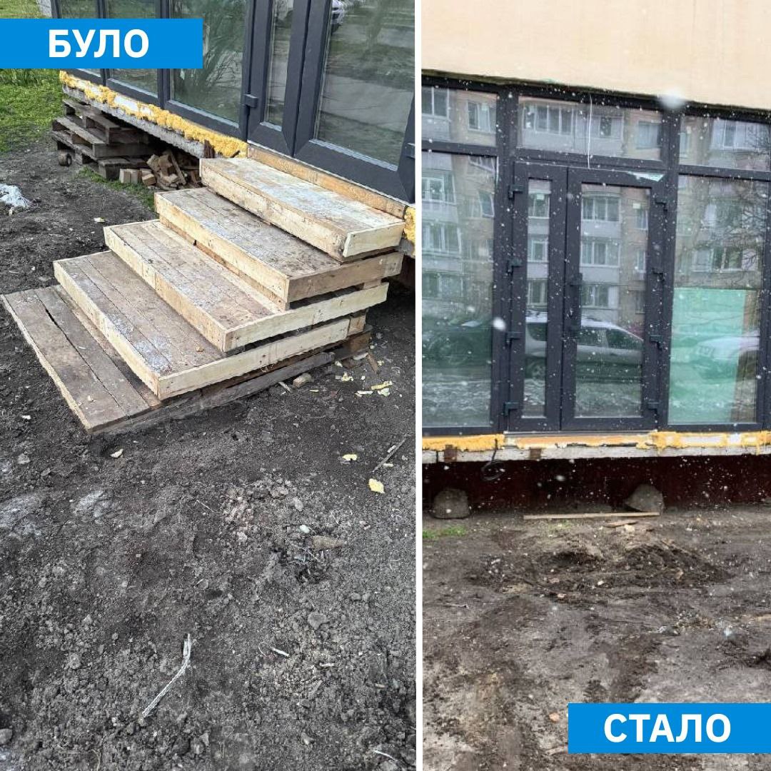 Київські комунальники оголосили війну кавʼярні на Оболоні та вже тричі демонтували її сходи фото 1