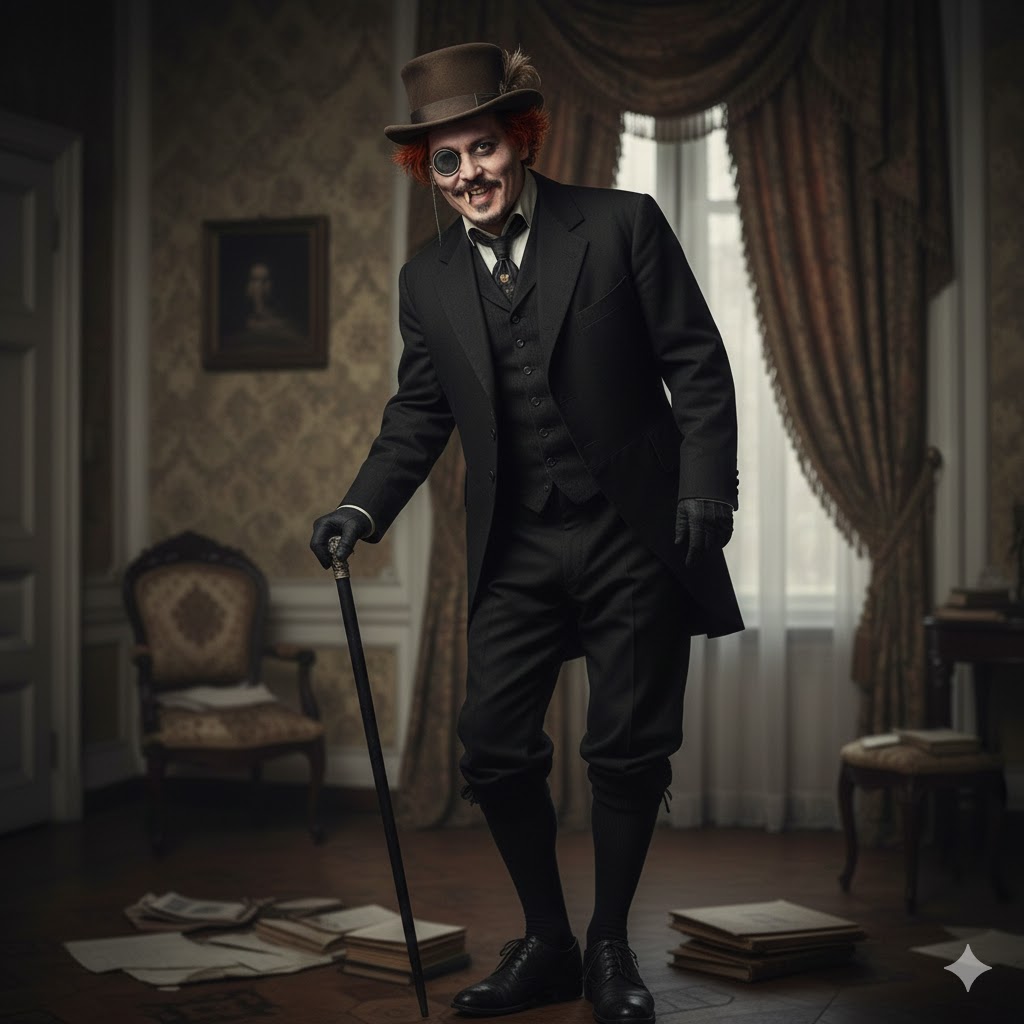 Джонни - Азазелло. Фото сгенерировано ИИ.