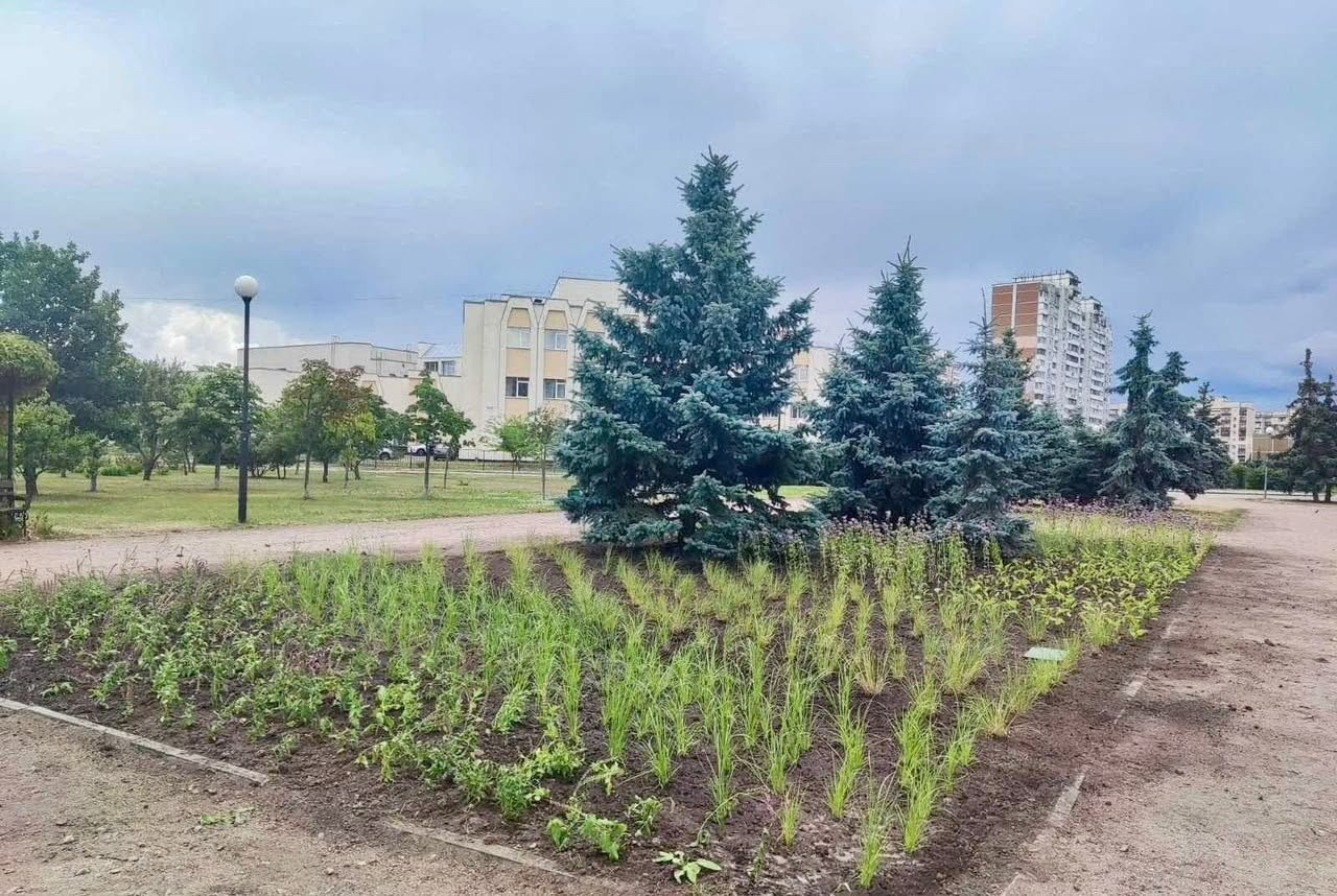 В Киеве в парке Молодежный высадили почти три тысячи растений - фото