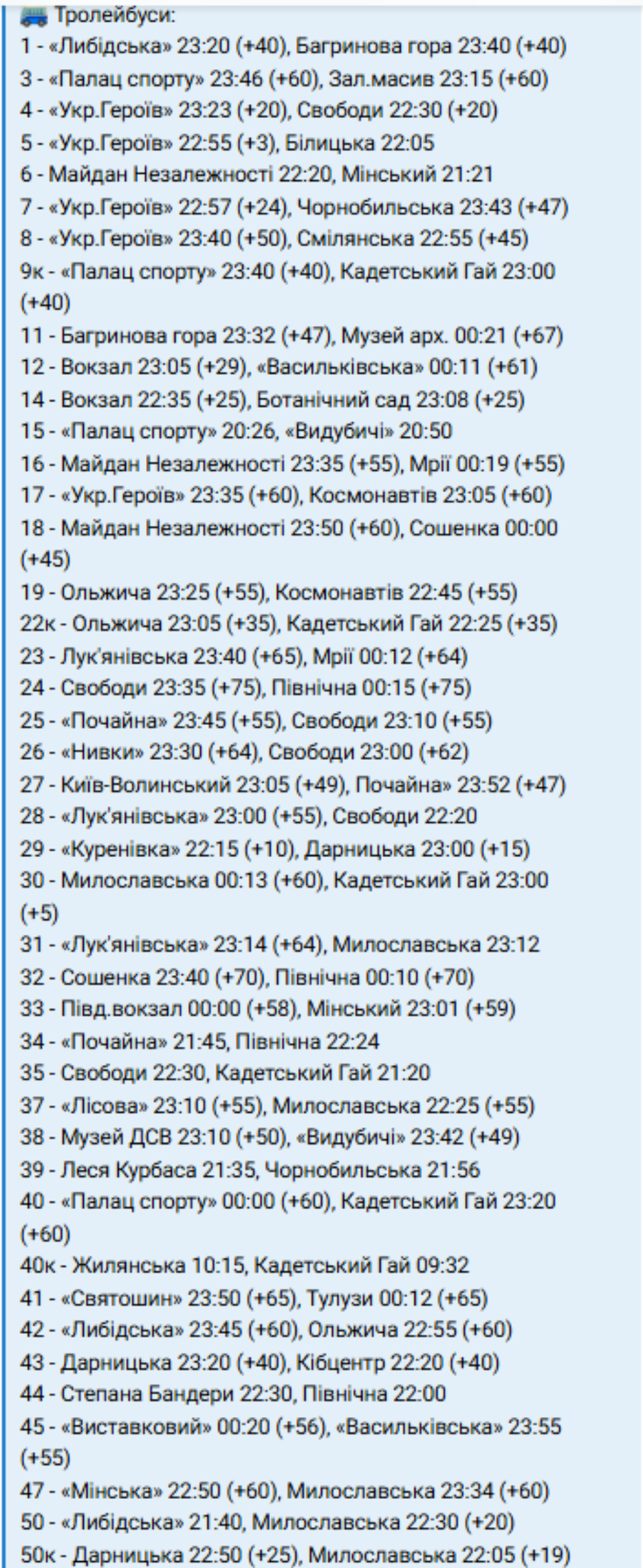 В Киеве продлили работу общественного транспорта в вечерние часы фото 1